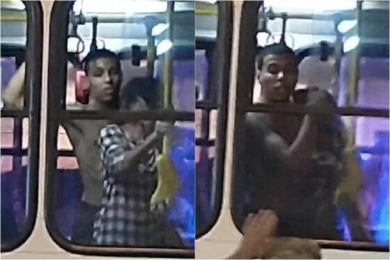 O ônibus está parado nas proximidades do Hospital Regional de Samambaia, na QR 416
