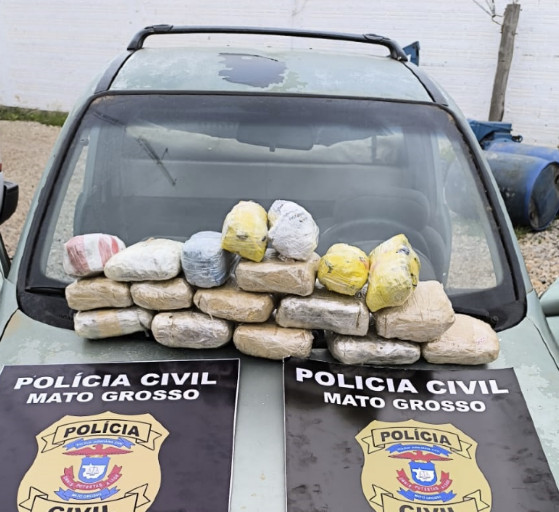 Polícia Civil prende homem que transportava 18 tabletes de maconha trazidos da Bolívia