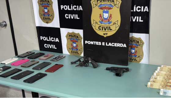 Polícia Civil prende 10 pessoas em flagrante por porte ilegal e associação criminosa