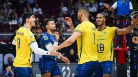 Brasil inicia campanha no Mundial de vôlei com vitória sobre a China
