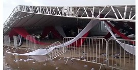 SP: Uma pessoa morre e 40 se ferem em queda de estrutura durante festa