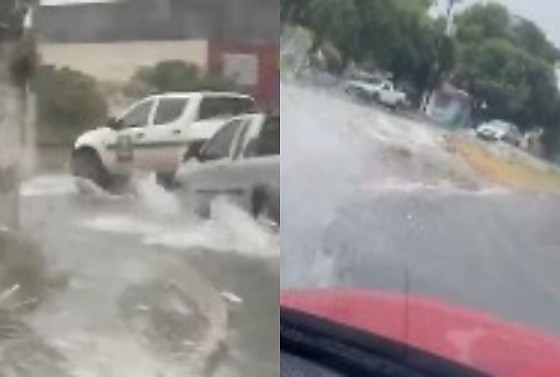 Temporal desta terça-feira causou diversos transtornos por Cuiabá