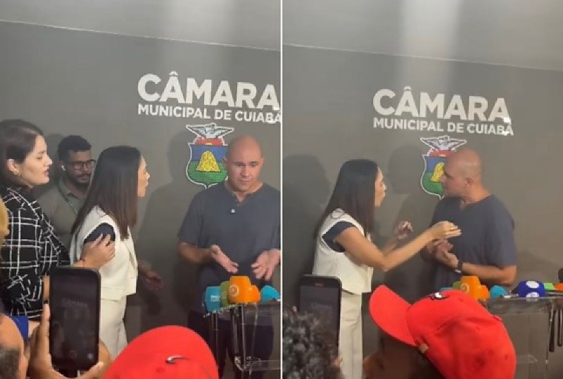 Vereadora Maysa Leão invade coletiva de Abílio e os dois protagonizam bate-boca