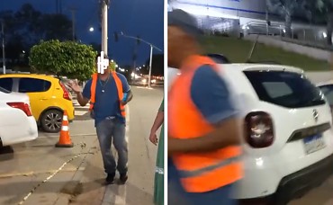 Fiel é agredida na av. do CPA após recusar pagar “flanelinha”